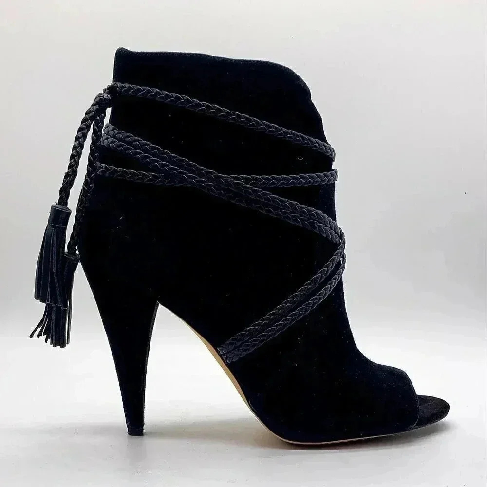 Vince Camuto Women's Peep Toe Suede Ankle Boots